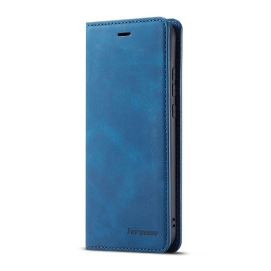 For Huawei P20 Lite Forwenw Dream Series Oil Edge Strong Magnetism Horizontal Flip Leather Case with Holder & Card Slots & Wallet & Photo Frame(Blue) by Forwenw
