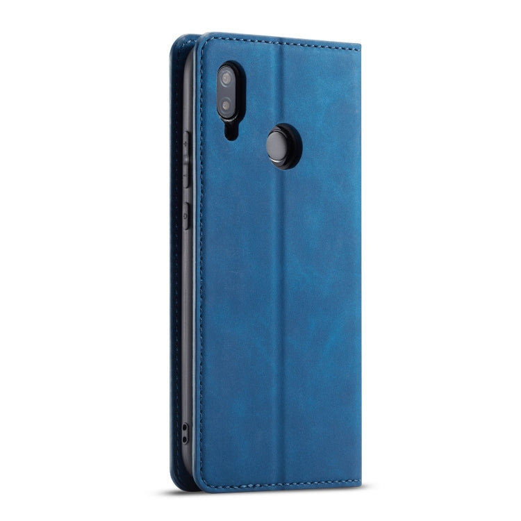 For Huawei P20 Lite Forwenw Dream Series Oil Edge Strong Magnetism Horizontal Flip Leather Case with Holder & Card Slots & Wallet & Photo Frame(Blue) by Forwenw