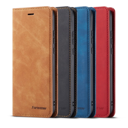 For Huawei P20 Lite Forwenw Dream Series Oil Edge Strong Magnetism Horizontal Flip Leather Case with Holder & Card Slots & Wallet & Photo Frame(Blue) by Forwenw