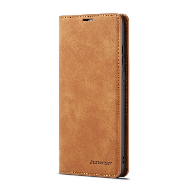 For Huawei P30 Lite Forwenw Dream Series Oil Edge Strong Magnetism Horizontal Flip Leather Case with Holder & Card Slots & Wallet & Photo Frame(Brown) by Forwenw