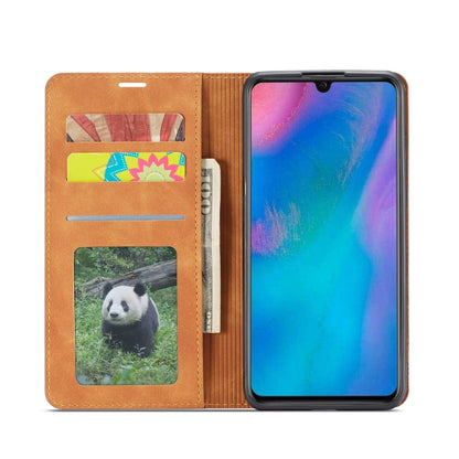 For Huawei P30 Lite Forwenw Dream Series Oil Edge Strong Magnetism Horizontal Flip Leather Case with Holder & Card Slots & Wallet & Photo Frame(Brown) by Forwenw