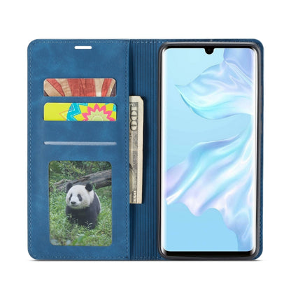 For Huawei P30 Pro Forwenw Dream Series Oil Edge Strong Magnetism Horizontal Flip Leather Case with Holder & Card Slots & Wallet & Photo Frame(Blue) by Forwenw