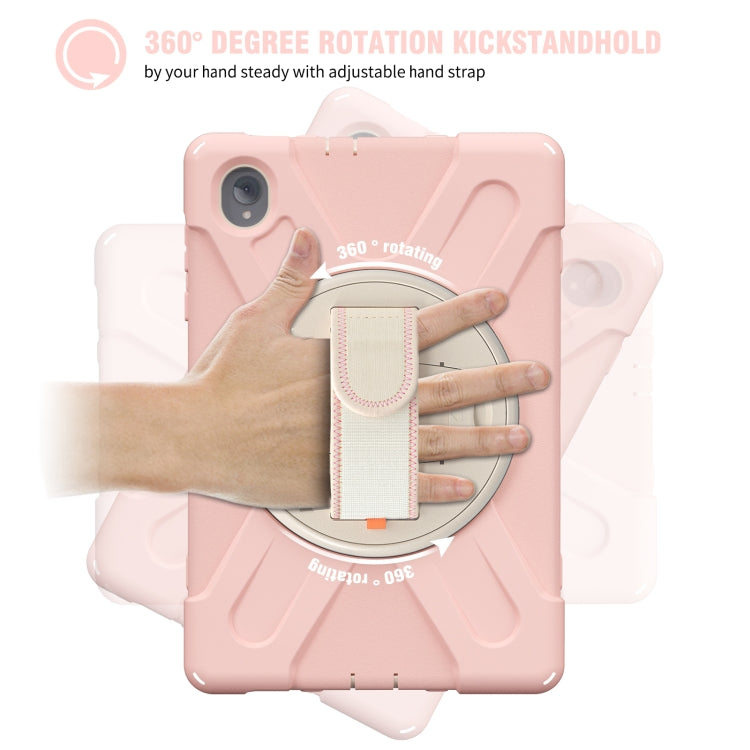 For Lenovo Tab K10 / M10 Plus Silicone + PC Protective Tablet Case(Cherry Blossom Pink) by bashfashion