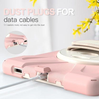 For Lenovo Tab K10 / M10 Plus Silicone + PC Protective Tablet Case(Cherry Blossom Pink) by bashfashion