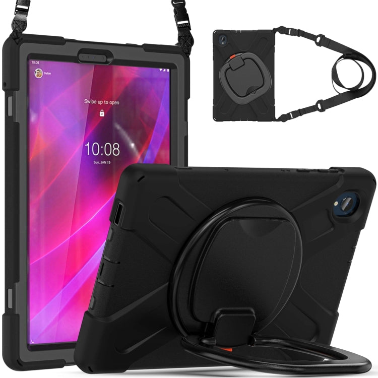 For Lenovo Tab K10 / M10 Plus Silicone + PC Protective Tablet Case(Black) by bashfashion