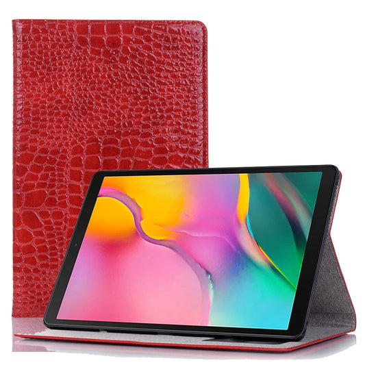 For Samsung Galaxy Tab A7 Lite T220/T225 Crocodile Texture Leather Tablet Case(Red) by bashfashion