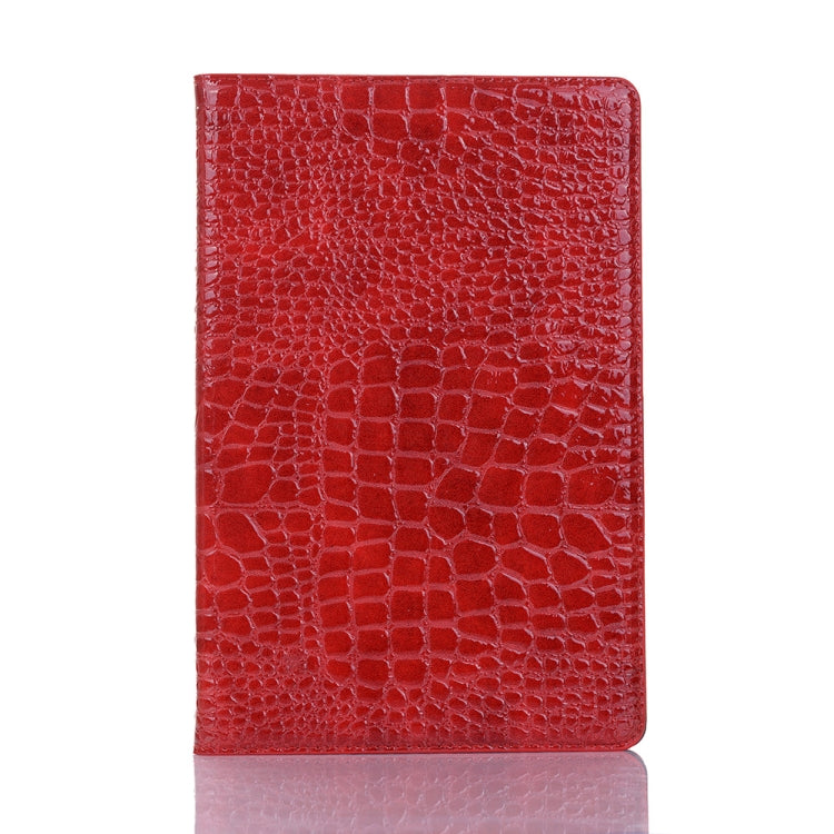 For Samsung Galaxy Tab A7 Lite T220/T225 Crocodile Texture Leather Tablet Case(Red) by bashfashion