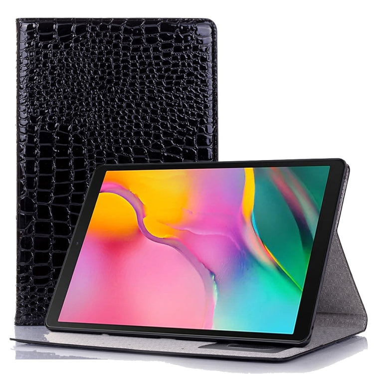 For Samsung Galaxy Tab A7 T500 Crocodile Texture Leather Tablet Case(Black) by bashfashion