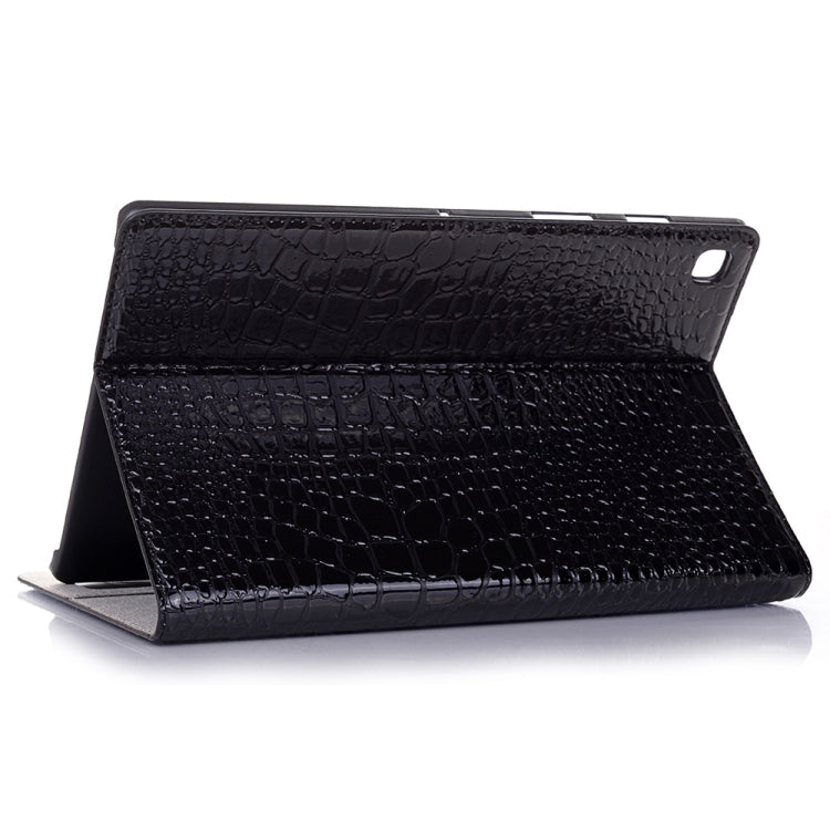 For Samsung Galaxy Tab A7 T500 Crocodile Texture Leather Tablet Case(Black) by bashfashion