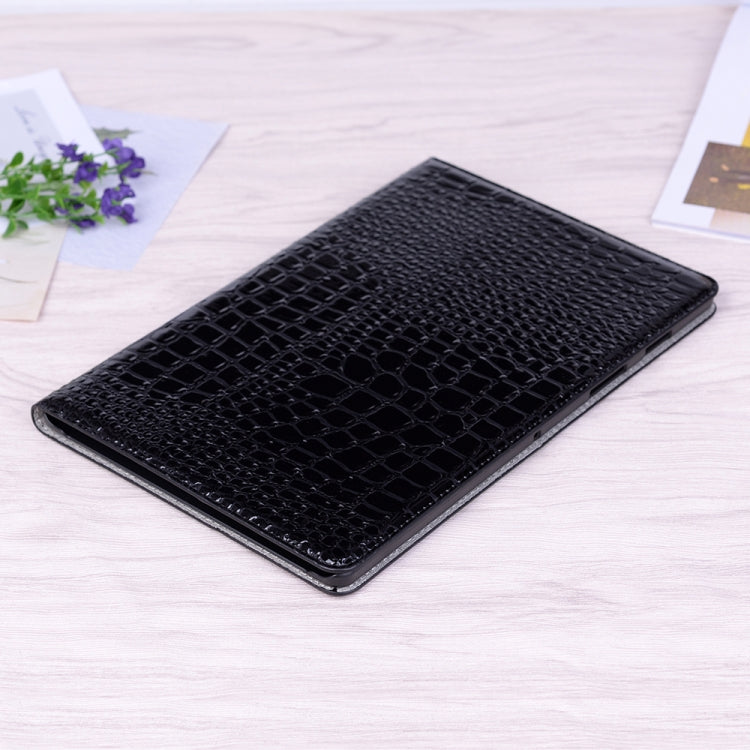 For Samsung Galaxy Tab A7 T500 Crocodile Texture Leather Tablet Case(Black) by bashfashion