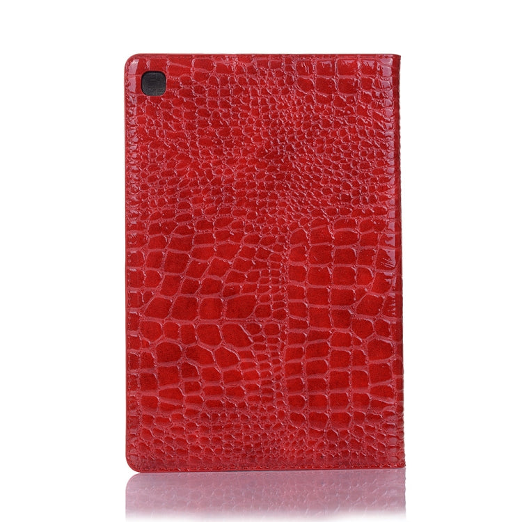 For Samsung Galaxy Tab A7 T500 Crocodile Texture Leather Tablet Case(Red) by bashfashion