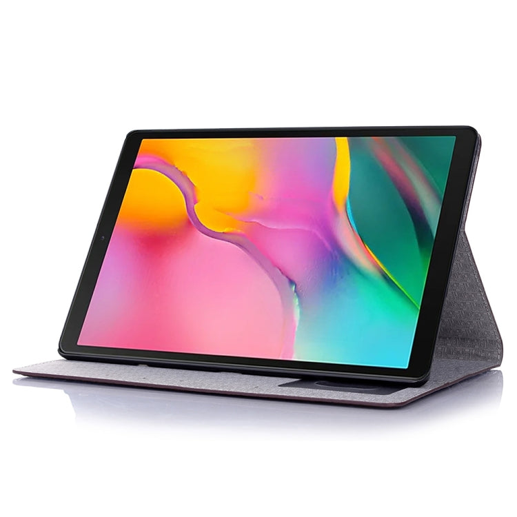 For Samsung Galaxy Tab A7 T500 Crocodile Texture Leather Tablet Case(Brown) by bashfashion