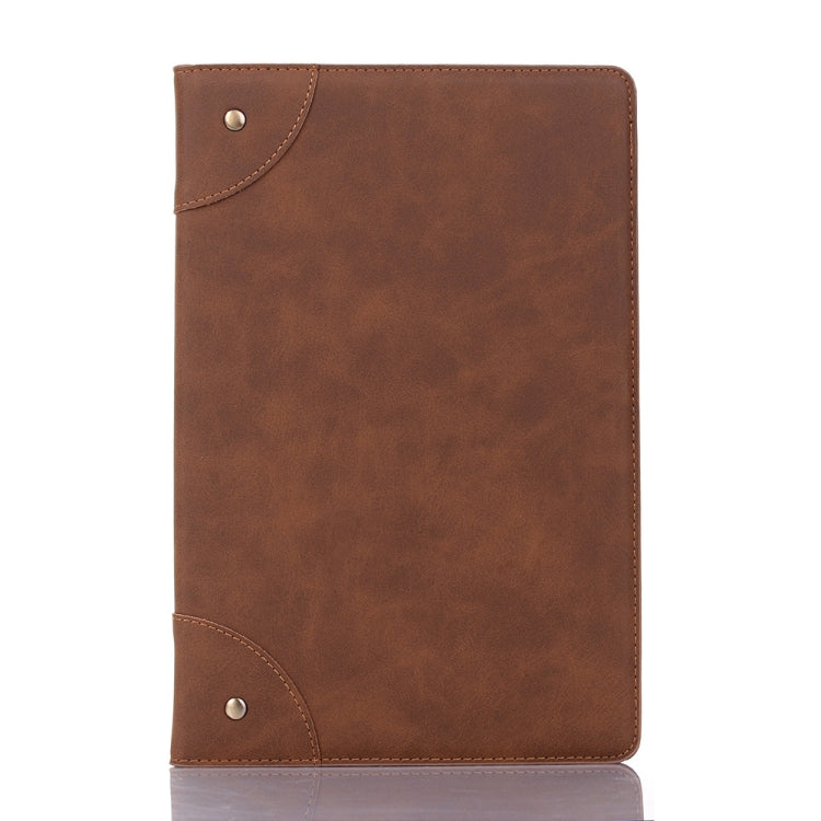 For Samsung Galaxy Tab A7 Lite T220/T225 Retro Leather Tablet Case(Light Brown) by bashfashion