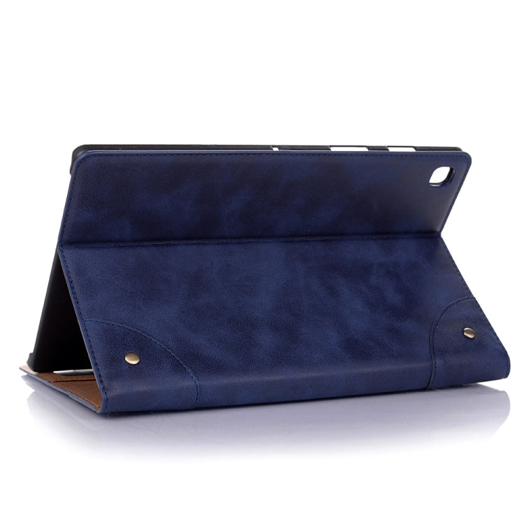 For Samsung Galaxy Tab A7 Lite T220/T225 Retro Leather Tablet Case(Blue) by bashfashion