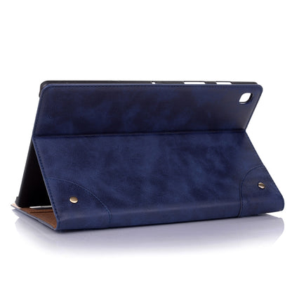 For Samsung Galaxy Tab A7 Lite T220/T225 Retro Leather Tablet Case(Blue) by bashfashion