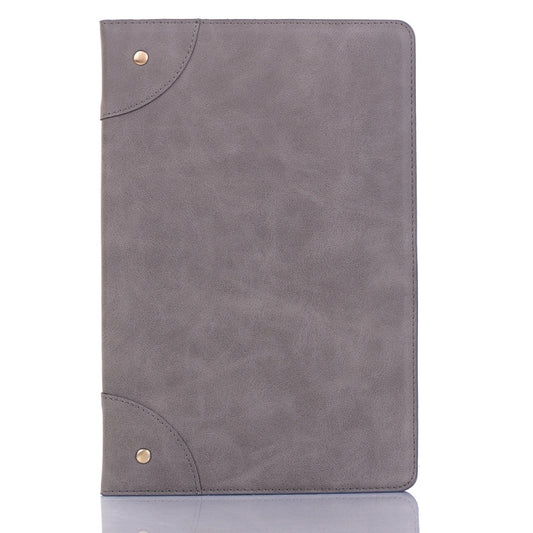 For Samsung Galaxy Tab A7 Lite T220/T225 Retro Leather Tablet Case(Grey) by bashfashion