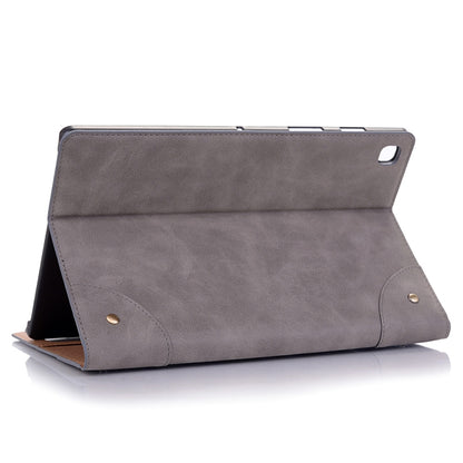 For Samsung Galaxy Tab A7 Lite T220/T225 Retro Leather Tablet Case(Grey) by bashfashion