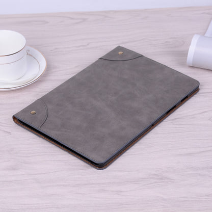 For Samsung Galaxy Tab A7 Lite T220/T225 Retro Leather Tablet Case(Grey) by bashfashion