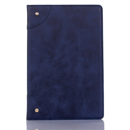 For Samsung Galaxy Tab A7 T500 Retro Leather Tablet Case(Blue) by bashfashion