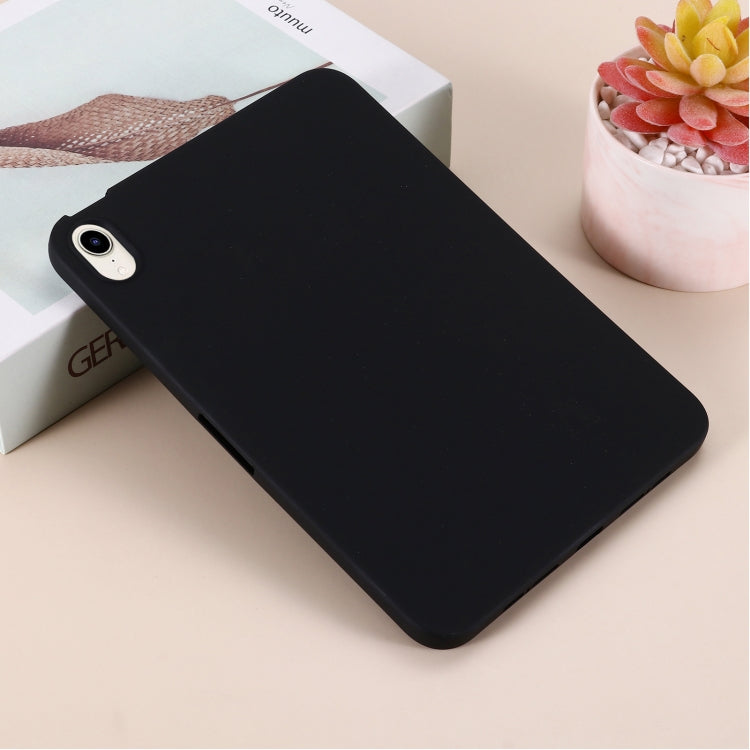 For iPad mini 6 / mini 2024 Solid Color Liquid Silicone Dropproof Full Coverage Tablet Case(Black) by bashfashion