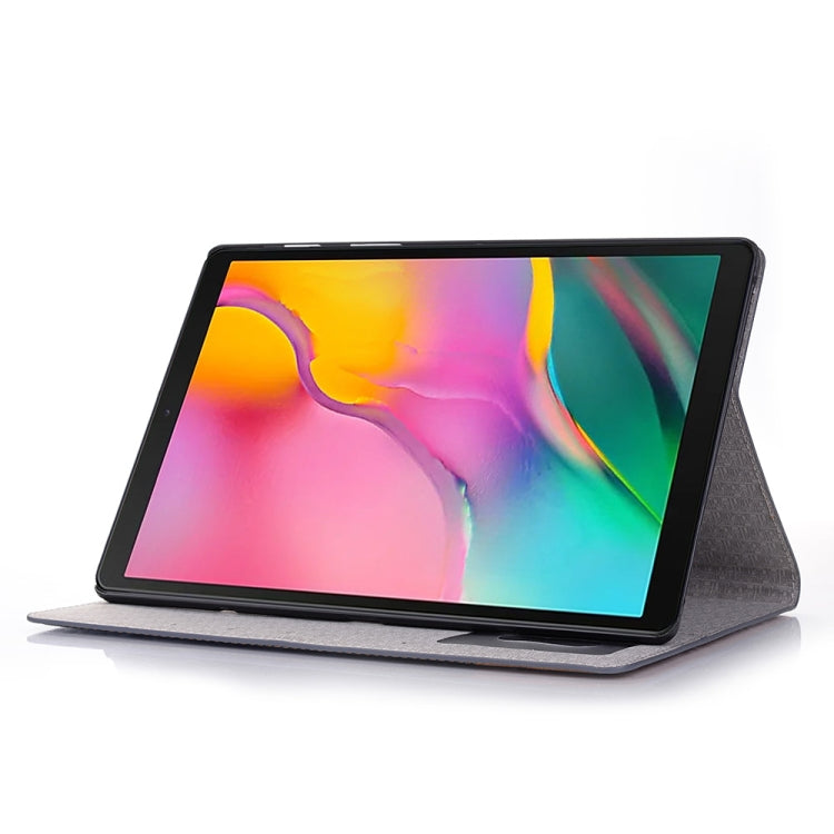 For Samsung Galaxy Tab A7 Lite T220/T225 Cross Texture Leather Tablet Case(Dark Grey) by bashfashion