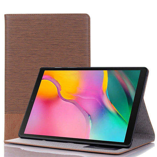 For Samsung Galaxy Tab A7 Lite T220/T225 Cross Texture Leather Tablet Case(Light Brown) by bashfashion