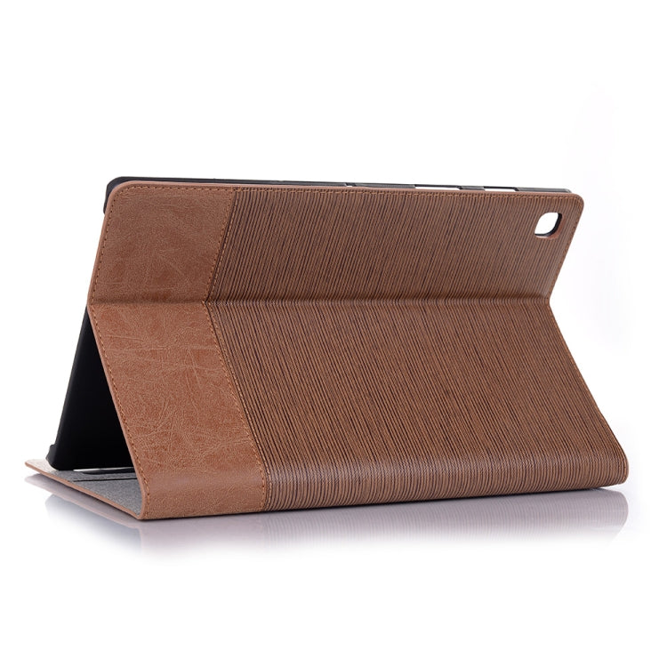 For Samsung Galaxy Tab A7 Lite T220/T225 Cross Texture Leather Tablet Case(Light Brown) by bashfashion