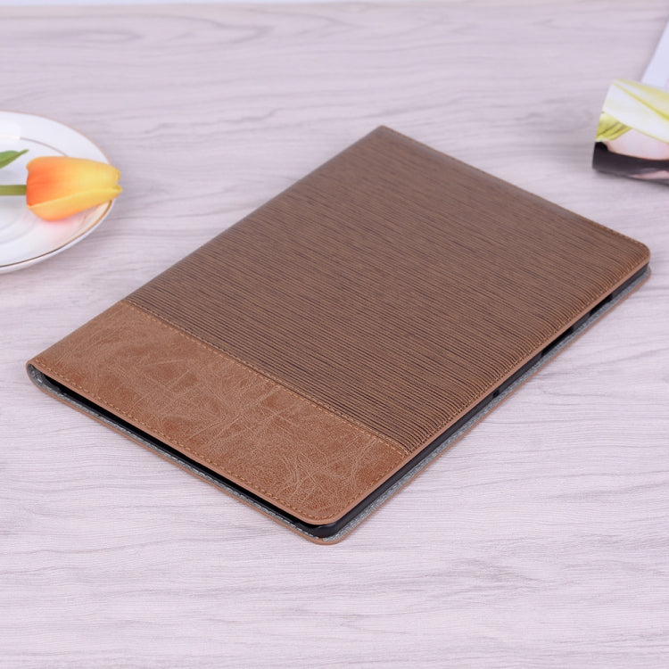 For Samsung Galaxy Tab A7 Lite T220/T225 Cross Texture Leather Tablet Case(Light Brown) by bashfashion