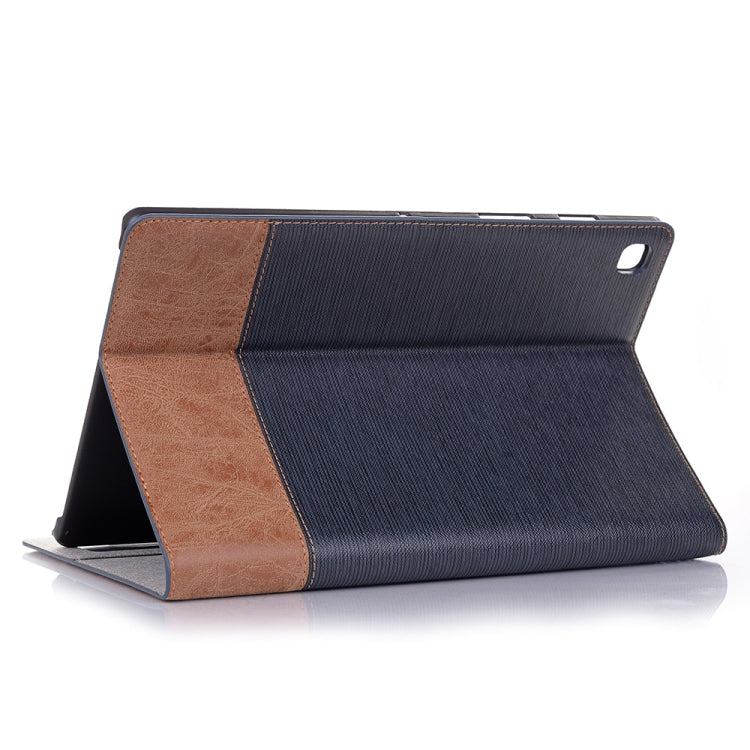 For Samsung Galaxy Tab A7 Lite T220/T225 Cross Texture Leather Tablet Case(Dark Blue) by bashfashion
