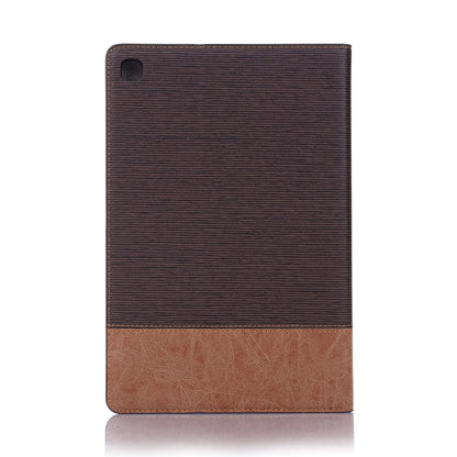 For Samsung Galaxy Tab A7 Lite T220/T225 Cross Texture Leather Tablet Case(Dark Brown) by bashfashion