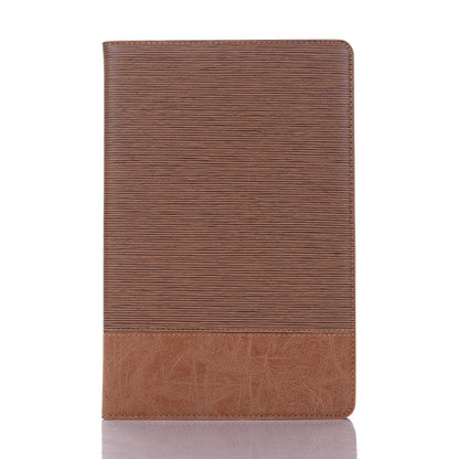 For Samsung Galaxy Tab A7 T500 Cross Texture Leather Tablet Case(Light Brown) by bashfashion