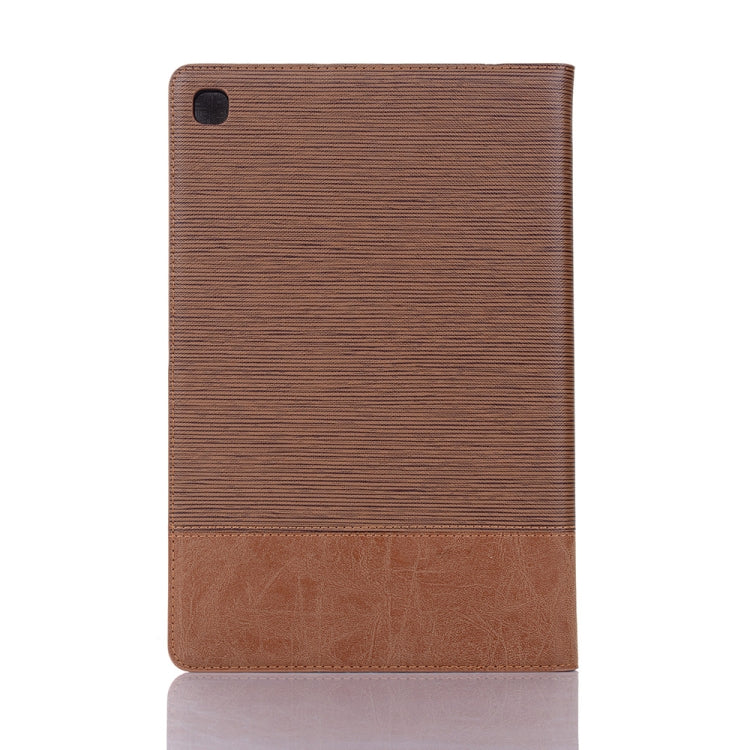 For Samsung Galaxy Tab A7 T500 Cross Texture Leather Tablet Case(Light Brown) by bashfashion