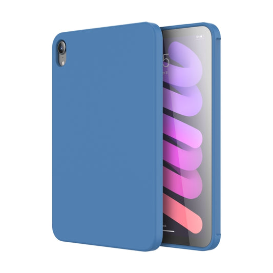 For iPad mini 2024 / mini 6 Mutural Silicone Microfiber Tablet Case(Light Blue) by Mutural
