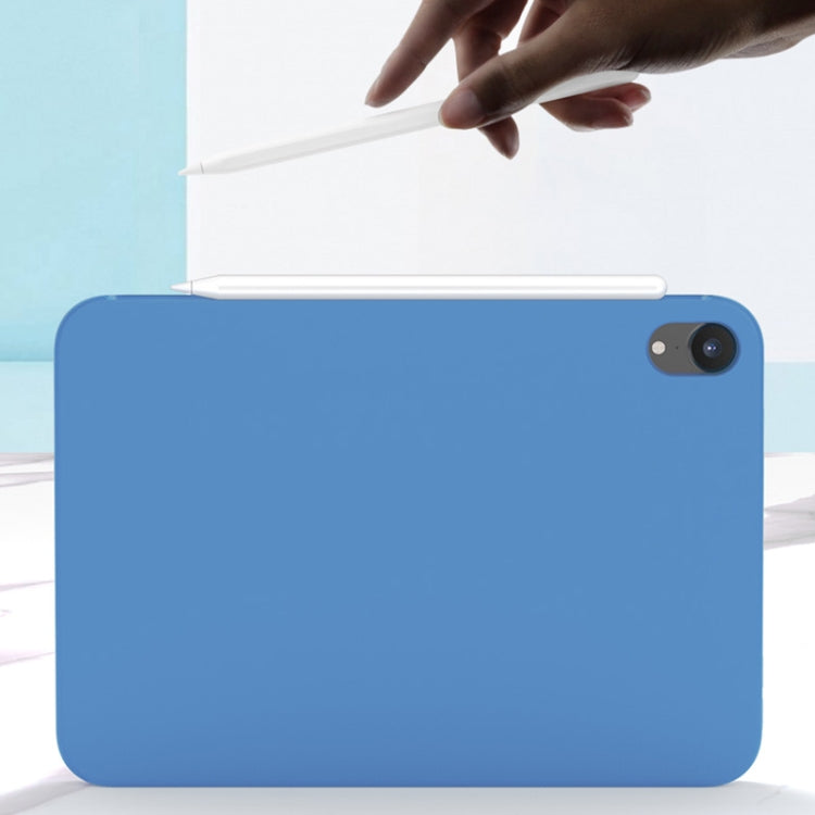 For iPad mini 2024 / mini 6 Mutural Silicone Microfiber Tablet Case(Light Blue) by Mutural