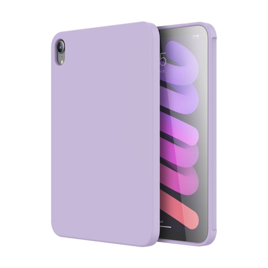 For iPad mini 2024 / mini 6 Mutural Silicone Microfiber Tablet Case(Lavender) by Mutural