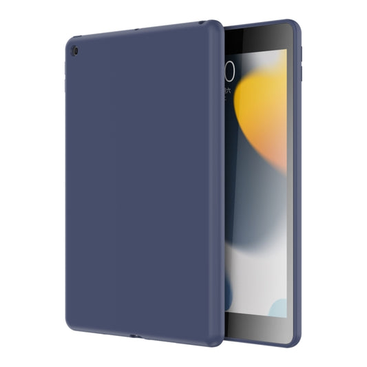 For iPad 10.2 2021 / 2020 / 2019 Mutural Silicone Microfiber Tablet Case(Midnight Blue) by Mutural