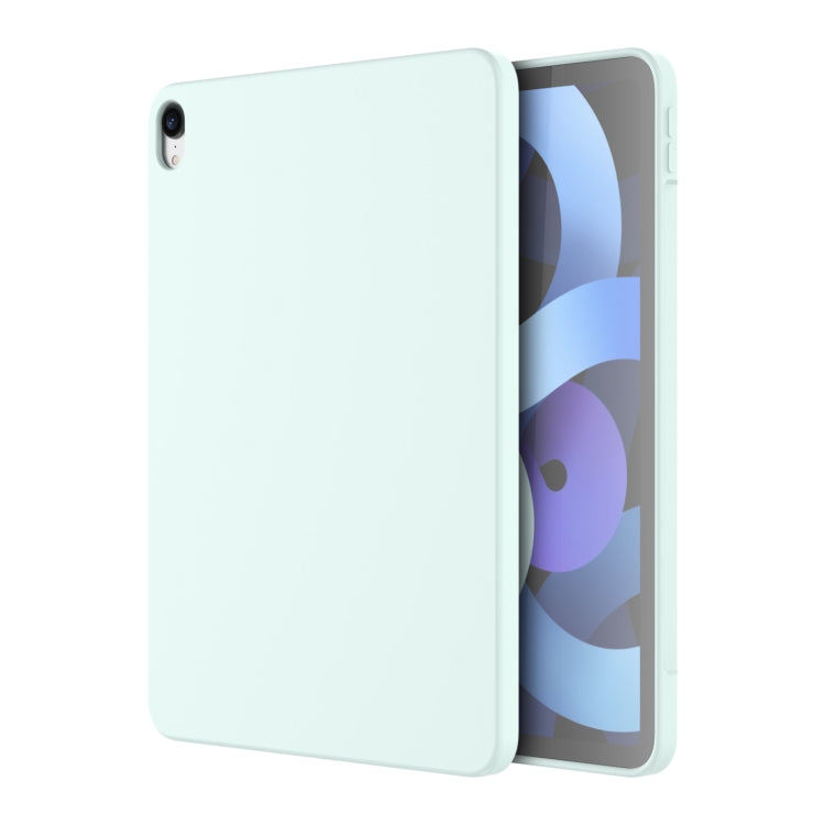 For iPad Air 11 2024 / Air 2022 / Air 2020 10.9 Mutural Silicone Microfiber Tablet Case(Sky Blue) by Mutural