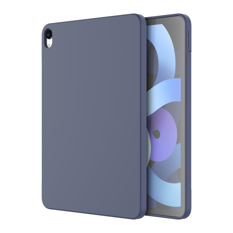For iPad Air 11 2024 / Air 2022 / Air 2020 10.9 Mutural Silicone Microfiber Tablet Case(Midnight Blue) by Mutural