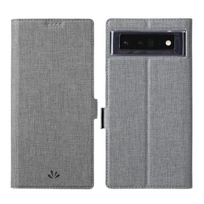 For Google Pixel 6 ViLi K Series Magnetic Buckle Horizontal Flip Leather Phone Case(Grey) by ViLi