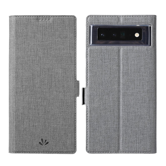 For Google Pixel 6 ViLi K Series Magnetic Buckle Horizontal Flip Leather Phone Case(Grey) by ViLi