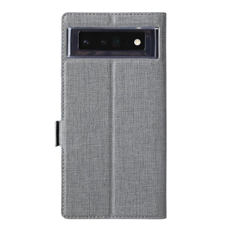 For Google Pixel 6 ViLi K Series Magnetic Buckle Horizontal Flip Leather Phone Case(Grey) by ViLi