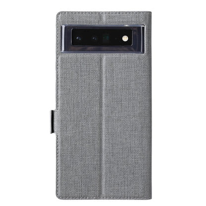 For Google Pixel 6 ViLi K Series Magnetic Buckle Horizontal Flip Leather Phone Case(Grey) by ViLi