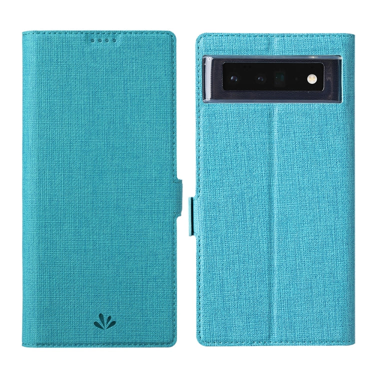For Google Pixel 6 ViLi K Series Magnetic Buckle Horizontal Flip Leather Phone Case(Blue) by ViLi