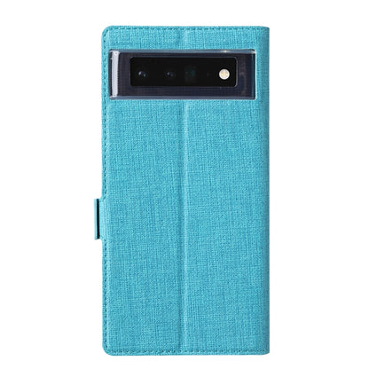 For Google Pixel 6 ViLi K Series Magnetic Buckle Horizontal Flip Leather Phone Case(Blue) by ViLi