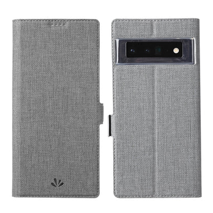 For Google Pixel 6 Pro ViLi K Series Magnetic Buckle Horizontal Flip Leather Phone Case(Grey) by ViLi