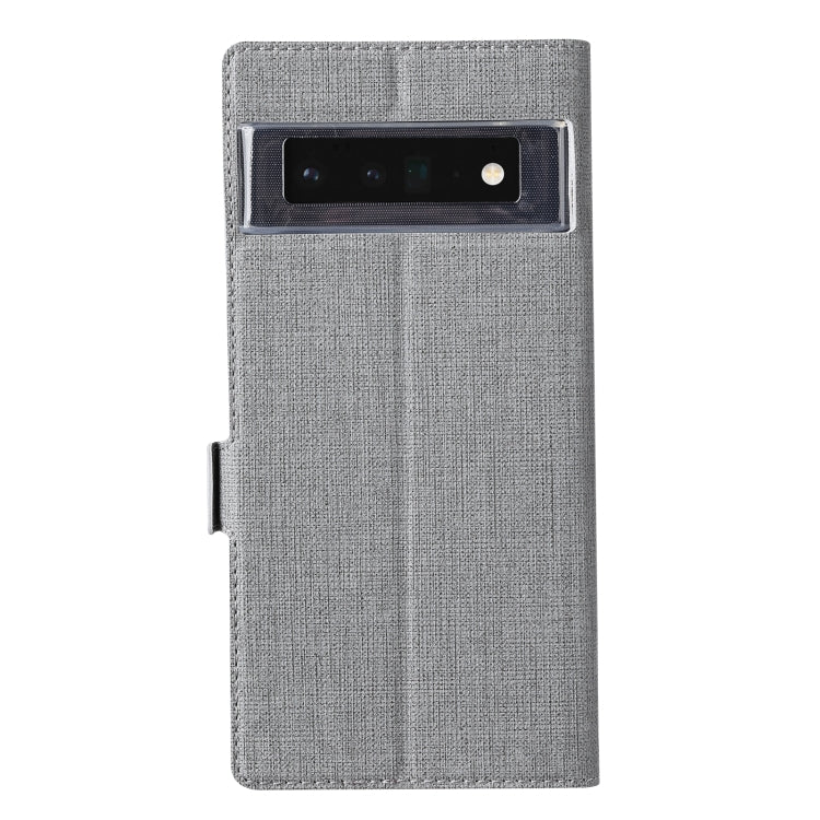 For Google Pixel 6 Pro ViLi K Series Magnetic Buckle Horizontal Flip Leather Phone Case(Grey) by ViLi