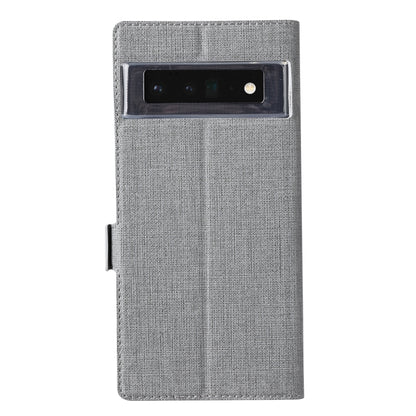 For Google Pixel 6 Pro ViLi K Series Magnetic Buckle Horizontal Flip Leather Phone Case(Grey) by ViLi