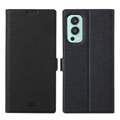 For OnePlus Nord 2 5G ViLi K Series Shockproof Magnetic Buckle Leather Phone Case(Black) by ViLi