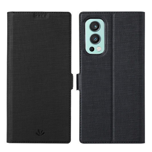 For OnePlus Nord 2 5G ViLi K Series Shockproof Magnetic Buckle Leather Phone Case(Black) by ViLi