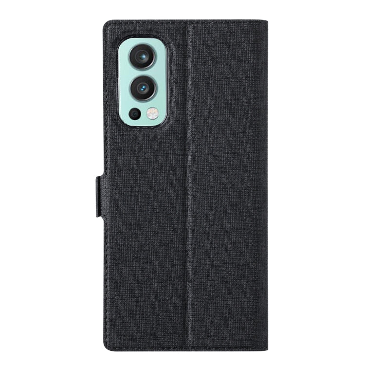 For OnePlus Nord 2 5G ViLi K Series Shockproof Magnetic Buckle Leather Phone Case(Black) by ViLi